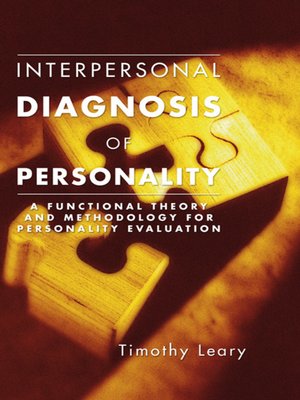 cover image of Interpersonal Diagnosis of Personality